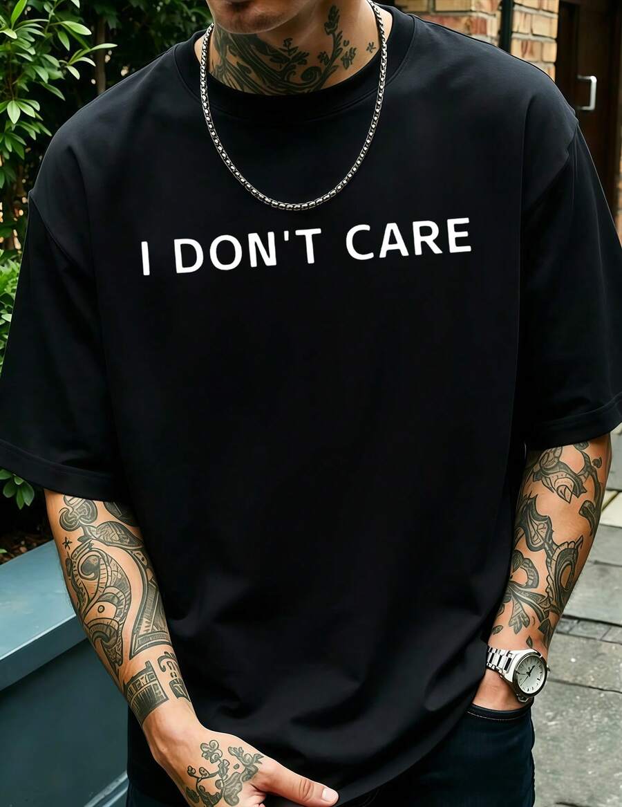 Summer Clothing Quotes - T-shirt en coton noir imprimé avec