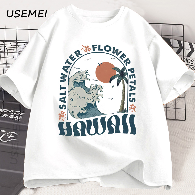 Summer Vibes Clothing Men - Hawaii plage T-Shirt océan plage T-Shirt
