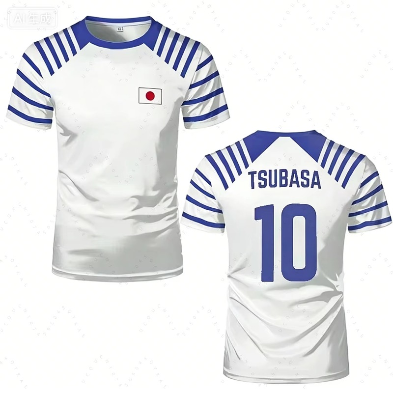 Summer Edition Clothing - T-shirt Captain Tsubasa Anime 2026 tendance