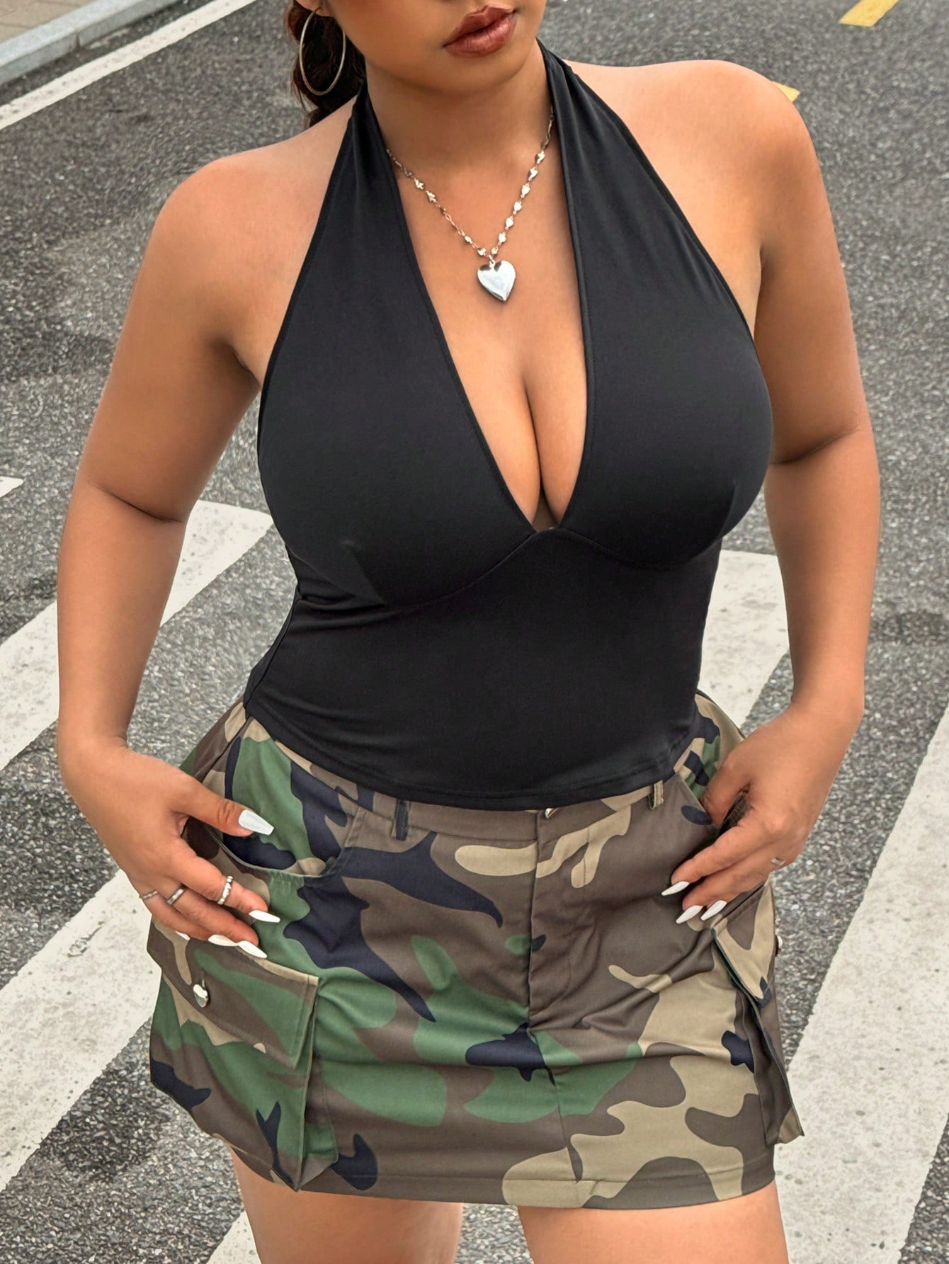 Summer Clothing Plus - Nouvelle mode couleur unie grande taille