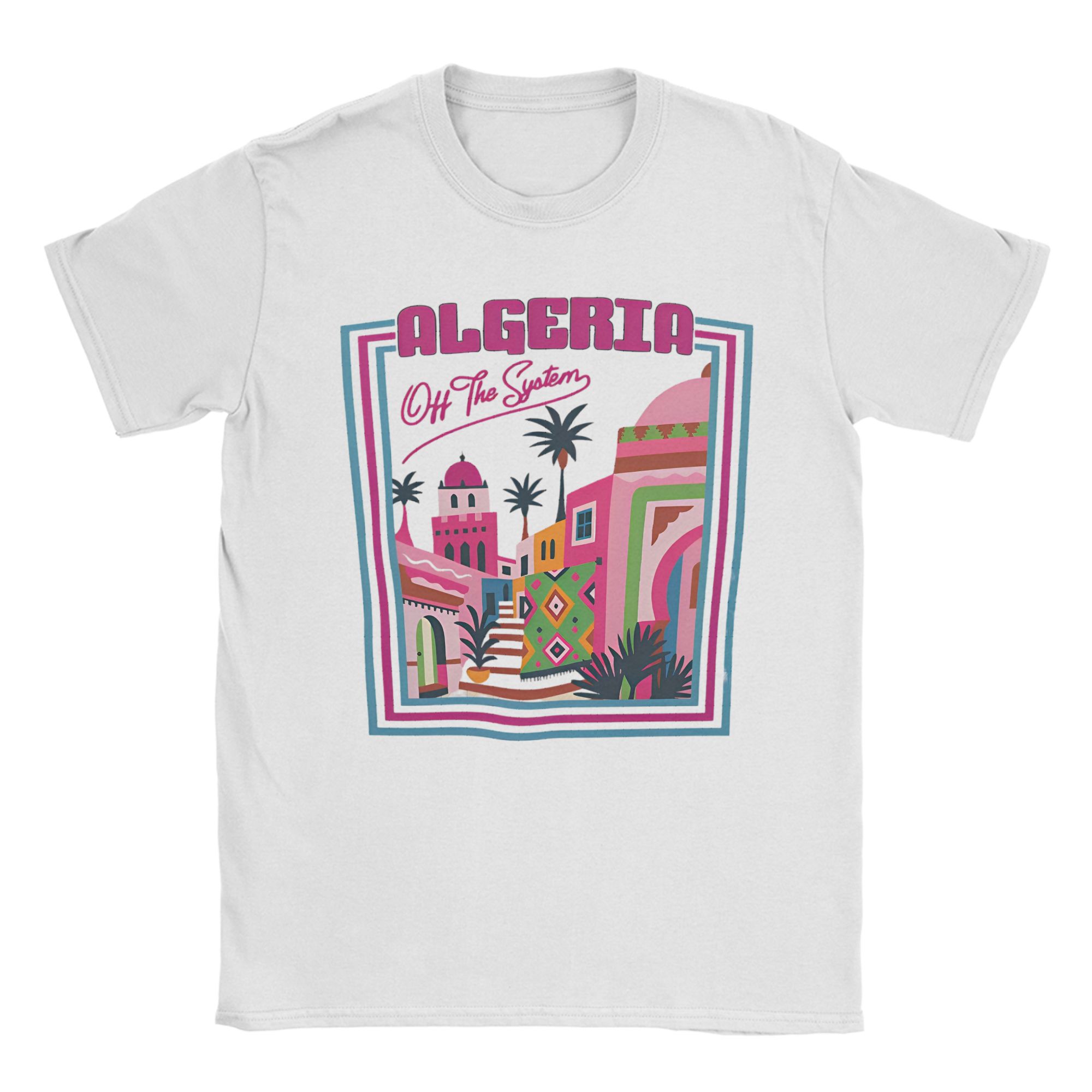 Summer Vibes Clothing Men - T-shirt surdimensionné d'été ALGERIA Vibes Hipster