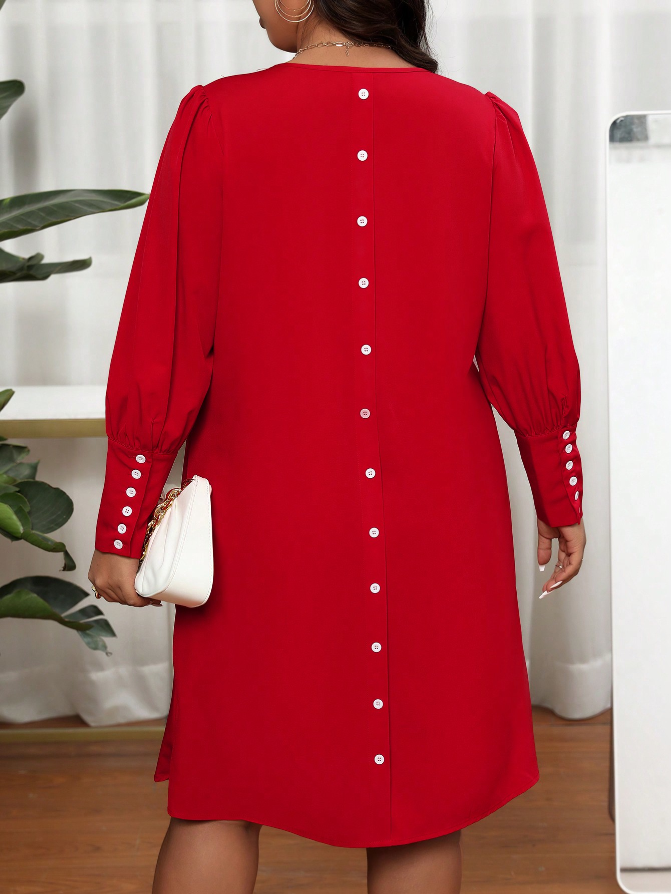 Summer Clothing Colors - Robe midi élégante pour femme grande