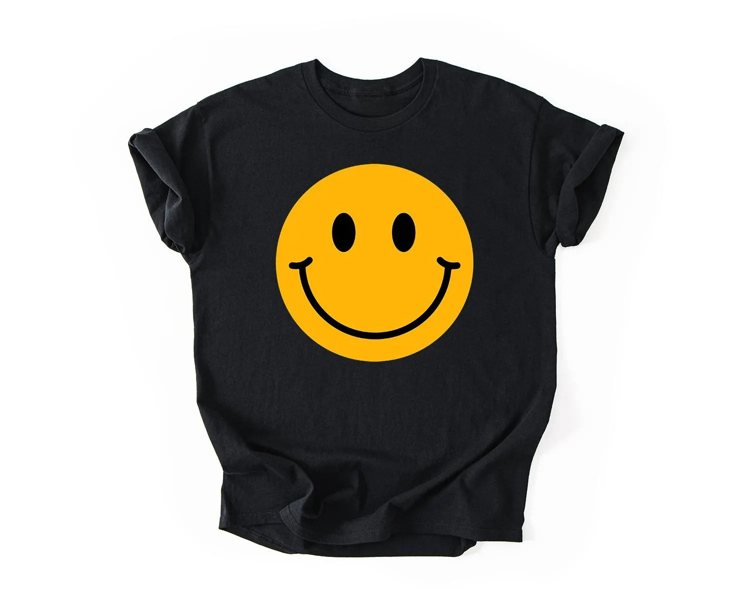 Summer Clothing Vibes - T-shirt Smiley Face, T-shirt Happy Face,