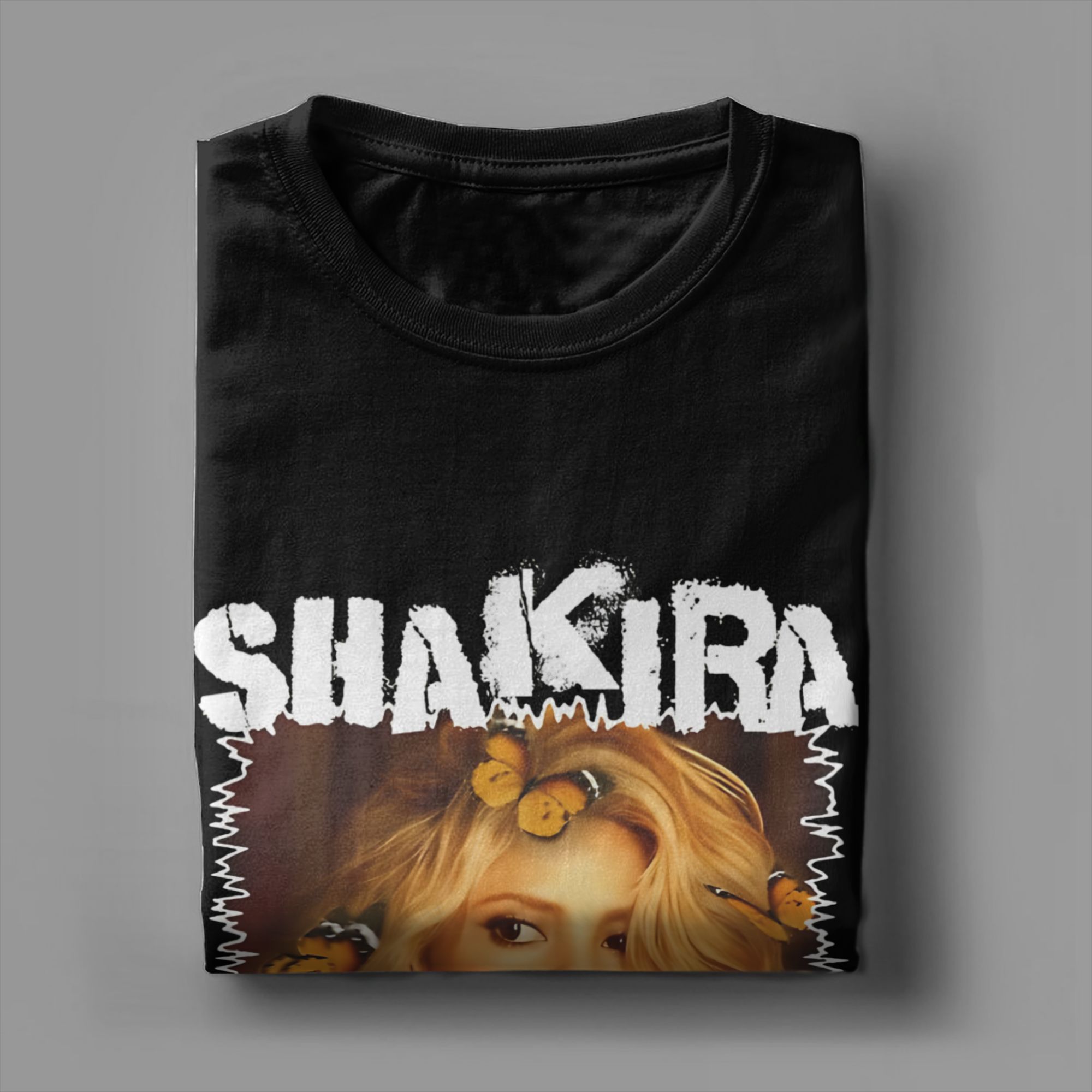 Summer Clothing Ideas For Women - T-shirt Grunge encadré Shakira pour hommes