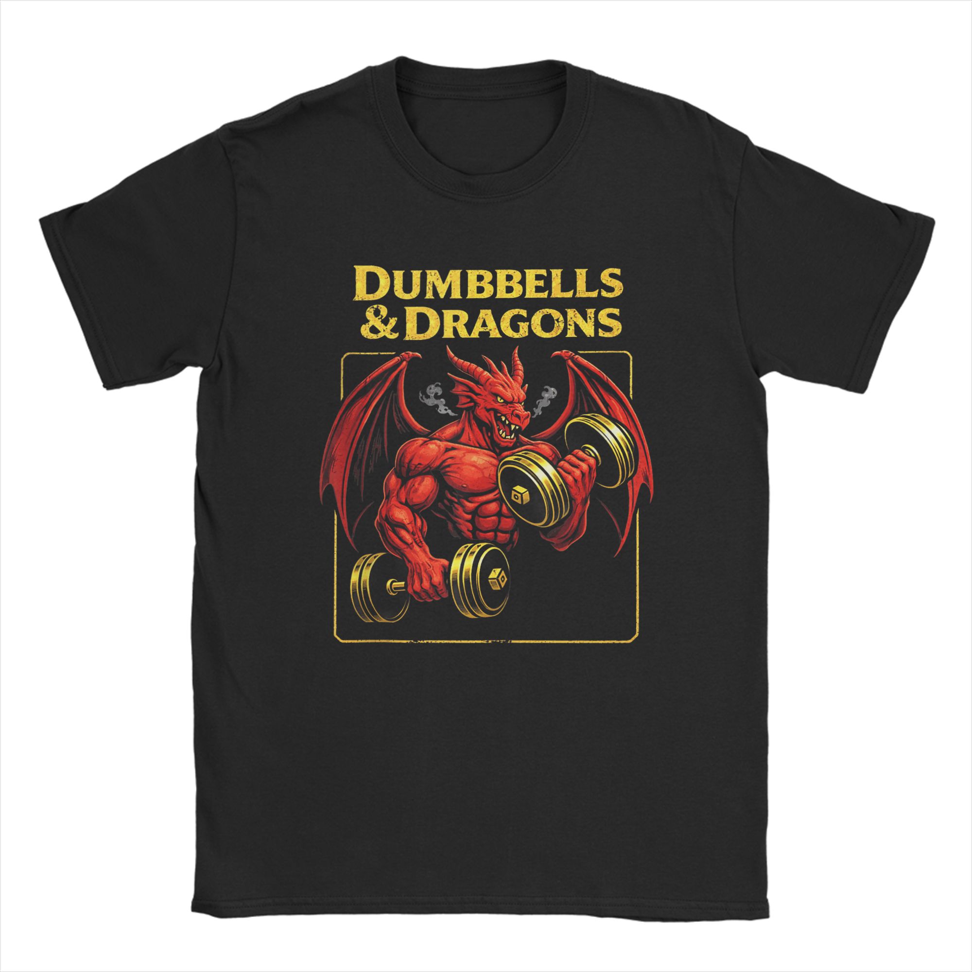 Summer Clothing Ideas For Women - T-shirt de sport Dumbbells and Dragons