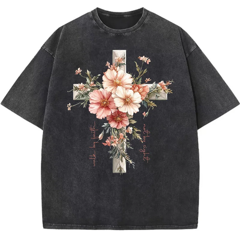 Summer Clothing Quotes - Chemises chrétiennes florales jésus la lumière