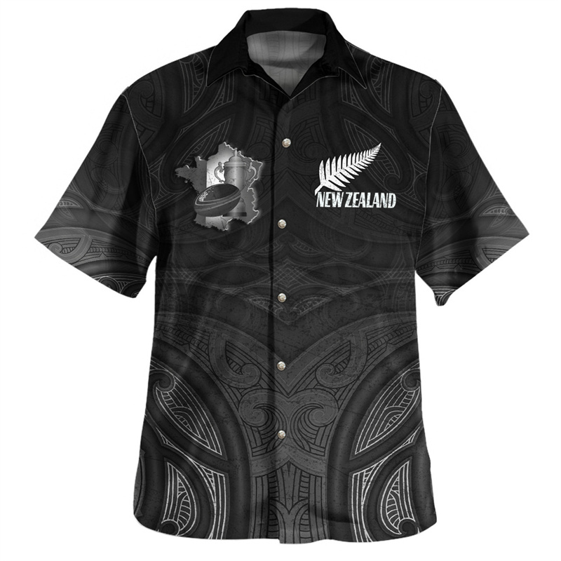 Summer Clothing Nz - Chemises d'impression 3D New Zealand Maori