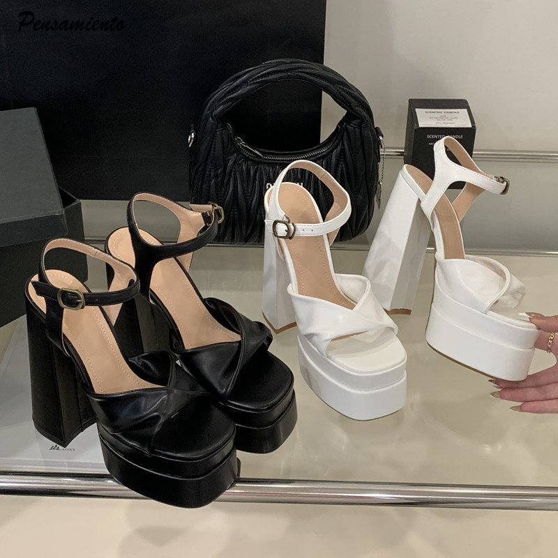 Summer Clothing Elegant - Star style mode Double plate-forme compensées