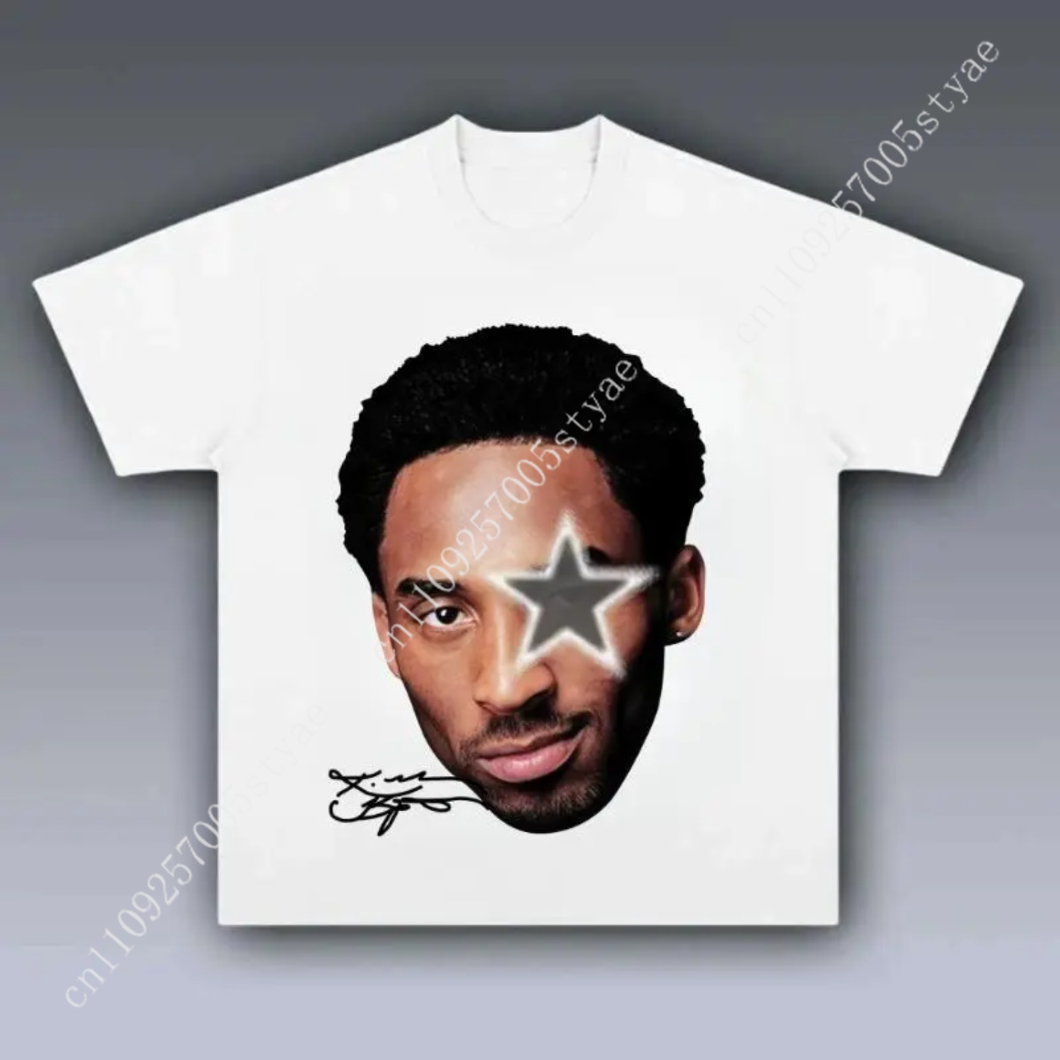 Summer Clothing Ideas For Women - T-shirt graphique Kobe Big Face Grey