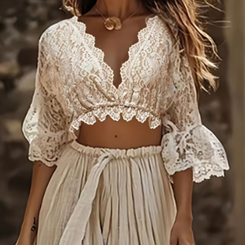 Ensemble deux pièces bohème en - Summer Clothing Vacation avis et prix
