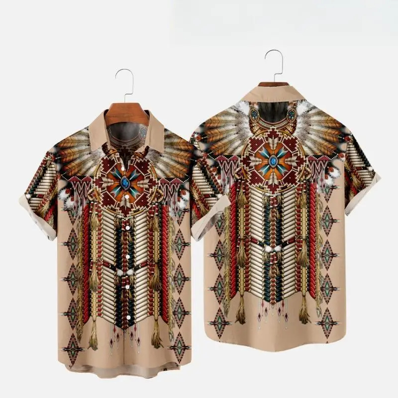 Chemises de plage imprimées en - Indian Summer Vintage Clothing avis et prix