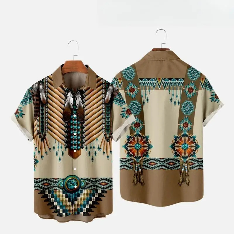 Chemises de plage imprimées en - Indian Summer Vintage Clothing avis et prix