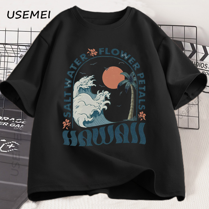 Hawaii plage T-Shirt océan pla - Summer Vibes Clothing Men avis et prix