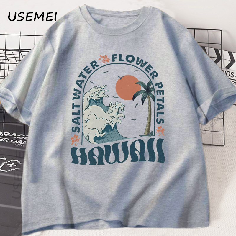 Hawaii plage T-Shirt océan pla - Summer Vibes Clothing Men avis et prix
