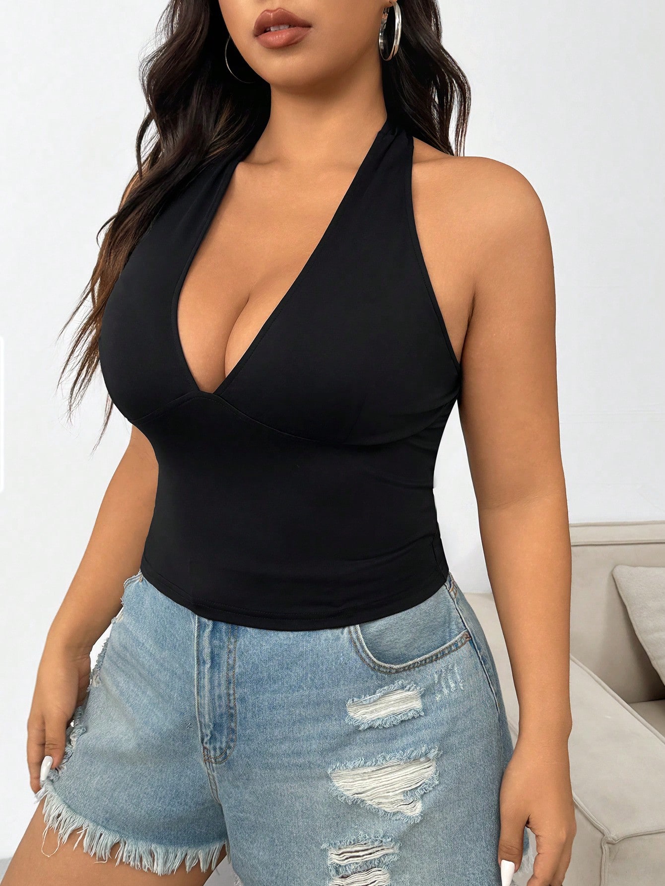Nouvelle mode couleur unie gra - Summer Clothing Plus avis et prix