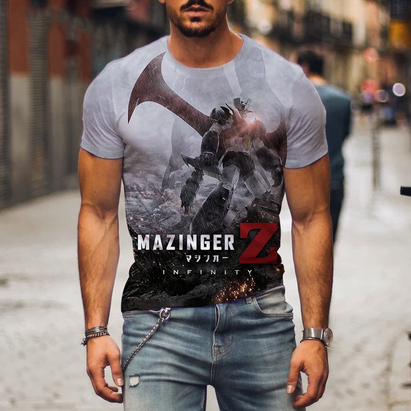 T-shirt imprimé 3D Mazinger Z  - Summer Clothing Over 50 avis et prix