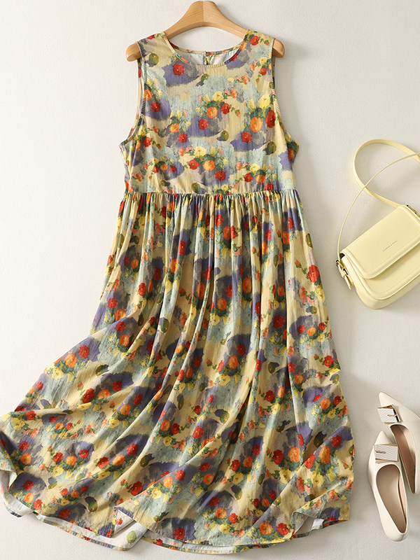 Robe longue d'été ample à impr - Summer Clothing Vibes avis et prix