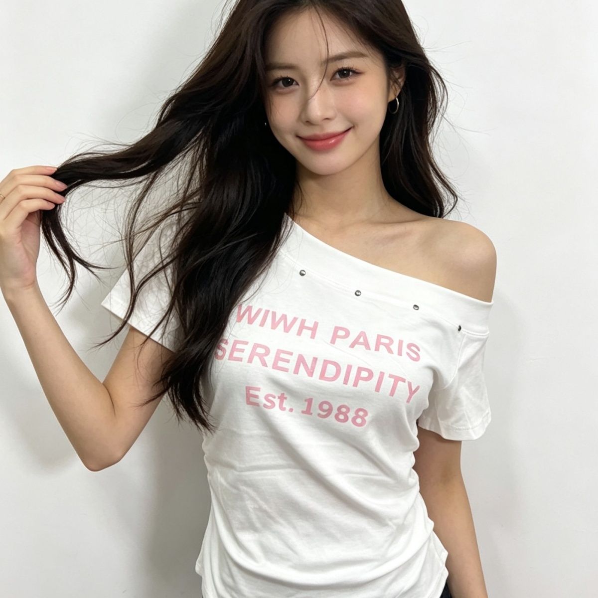 T-shirt à épaules diagonales r - Summer Clothing Must Haves avis et prix