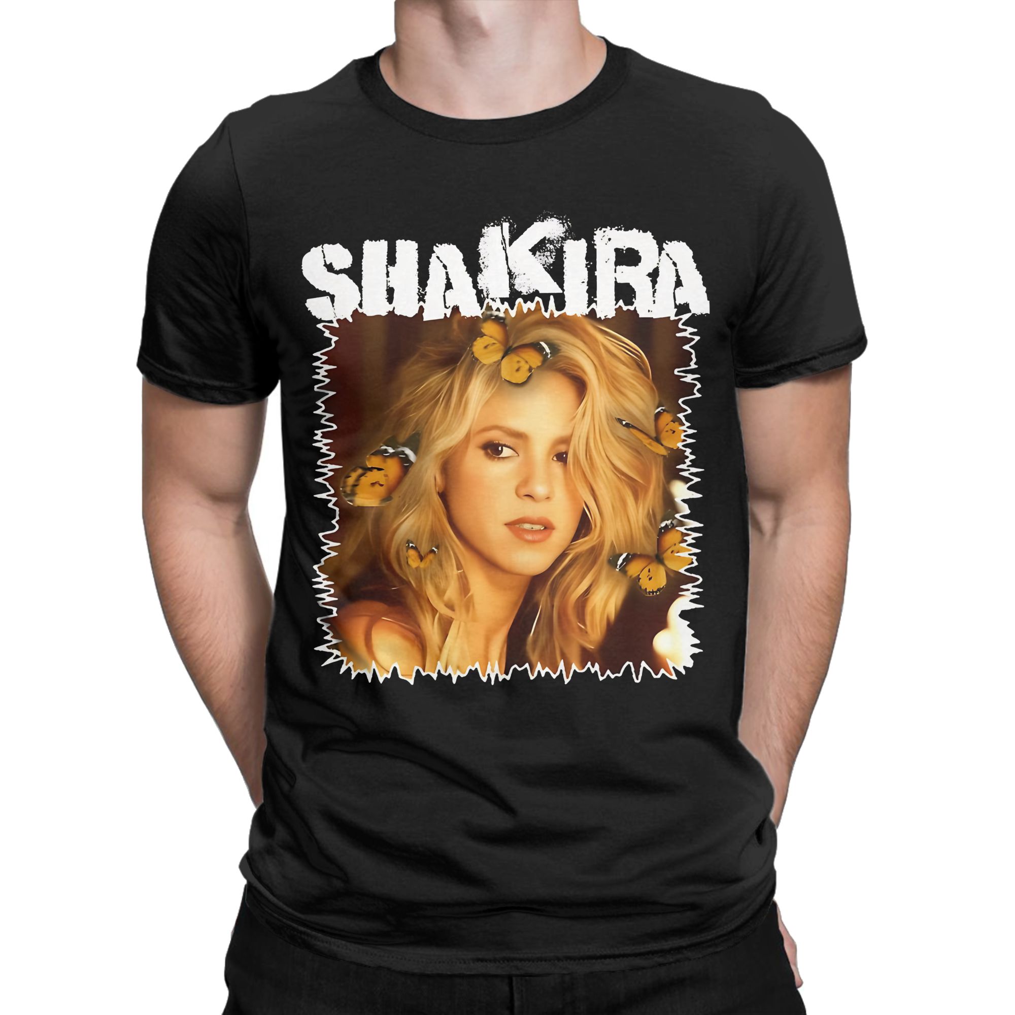 T-shirt Grunge encadré Shakira - Summer Clothing Ideas For Women avis et prix