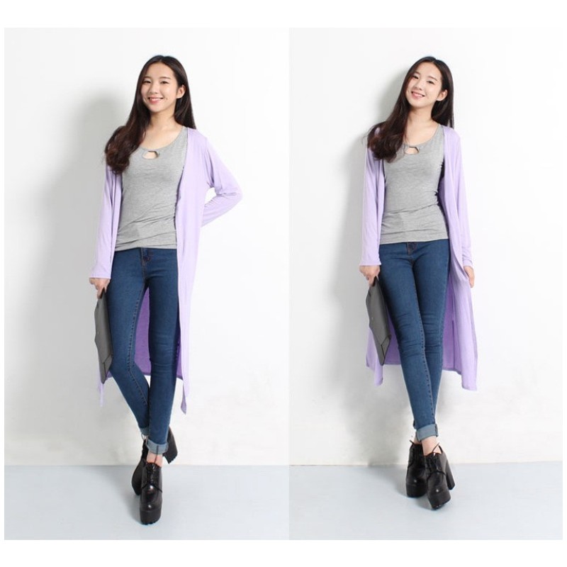 Cardigan long modal à manches  - Summer Clothing Colors avis et prix