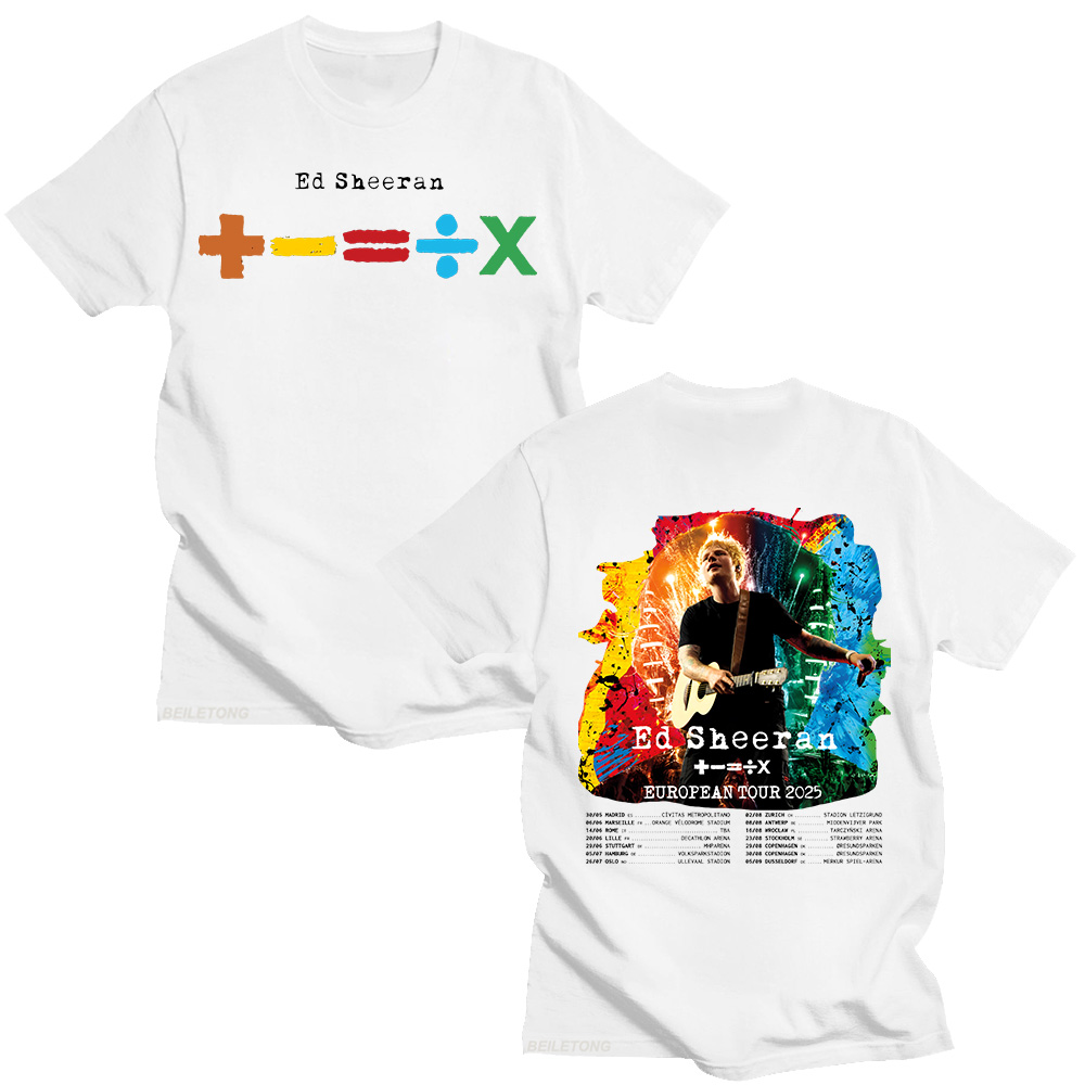 T-shirts Ed Sheeran European T - Summer Clothing Gif avis et prix